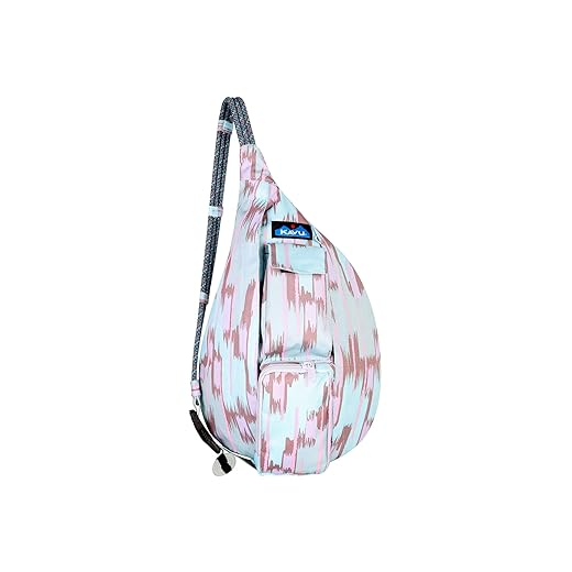 KAVU Mini Rope Sling Pack with Adjustable Rope Shoulder Strap, Fairy Trail