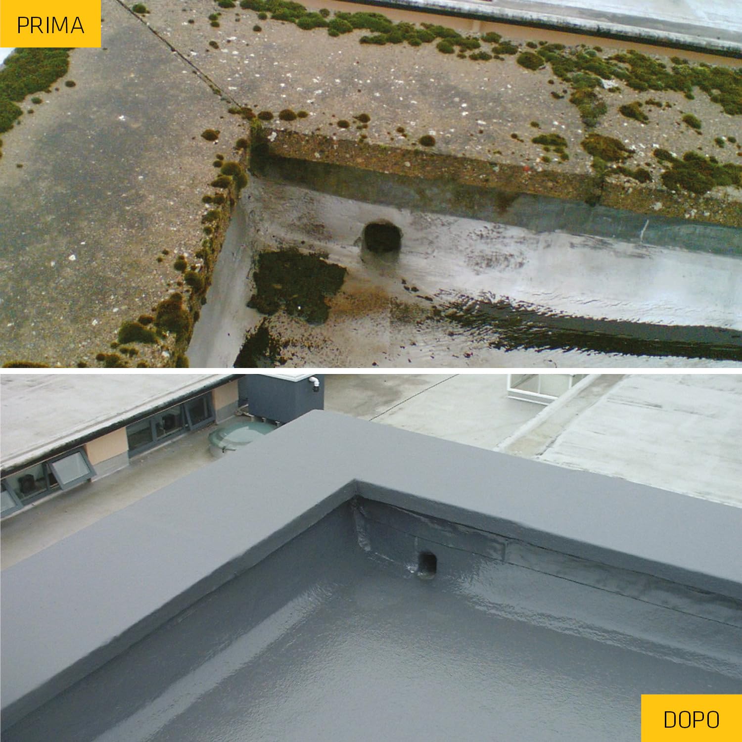 SIKA - Membrana liquida elastica - Sikalastic 510 Standard, Grigio - Impermeabilizza terrazzi e coperture in modo semplice - Resiste al calpestio e blocca le perdite - 5kg