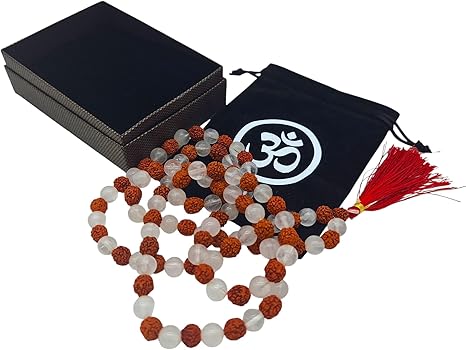 Collana Rosario Shungite 108 Perline Da 8 Mm, Pietra Naturale, Con Sacchetto In Velluto, Protezione EMF, Regalo Uomo Donna - 4