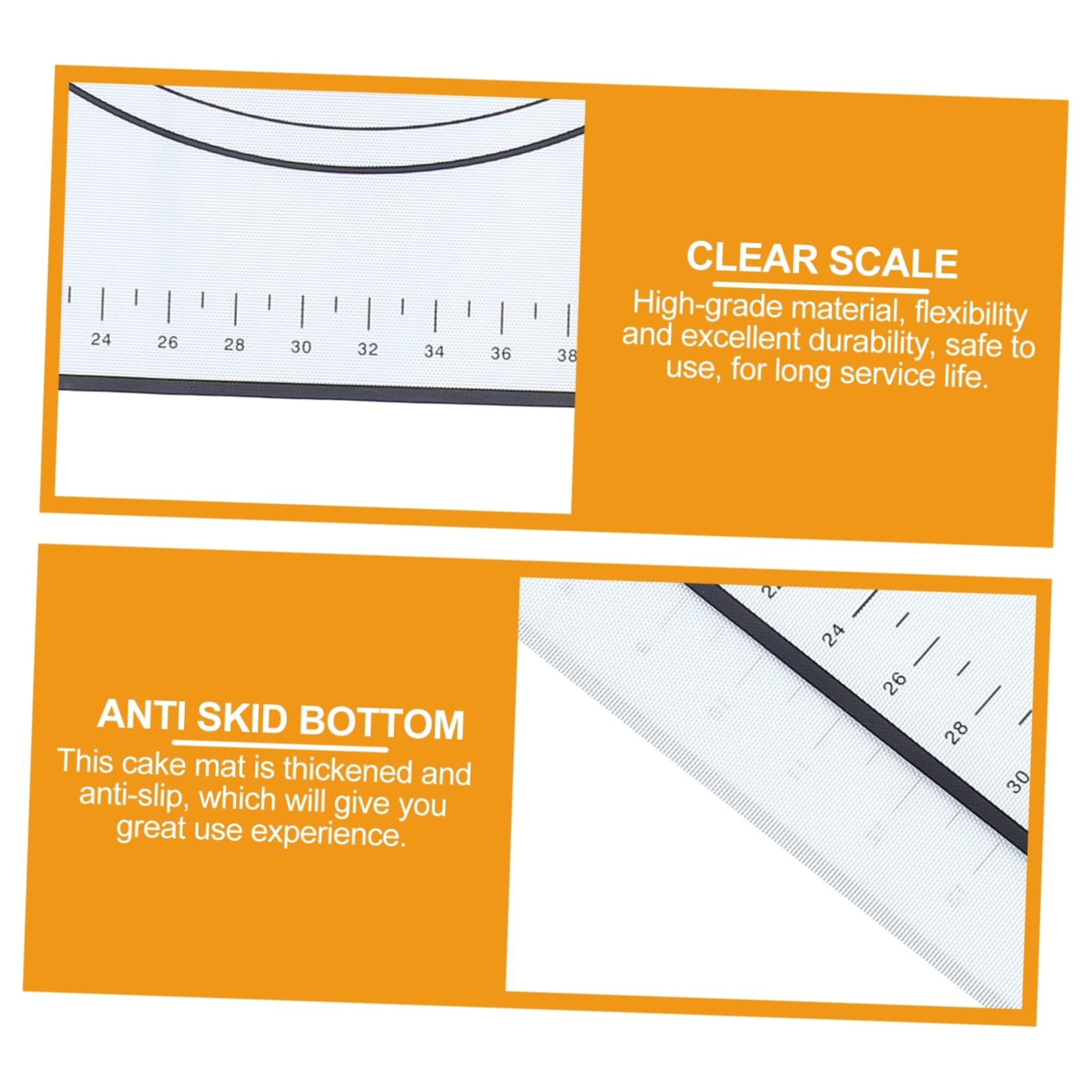 Alipis 3 Piezas Alfombrilla De Silicona Para Hornear. Bandeja Para Asar Para Horno Tapete Para Amasar Alfombra Para Hacer Pan Revestimiento De Silicona Antiadherente Gel De Sílice Black