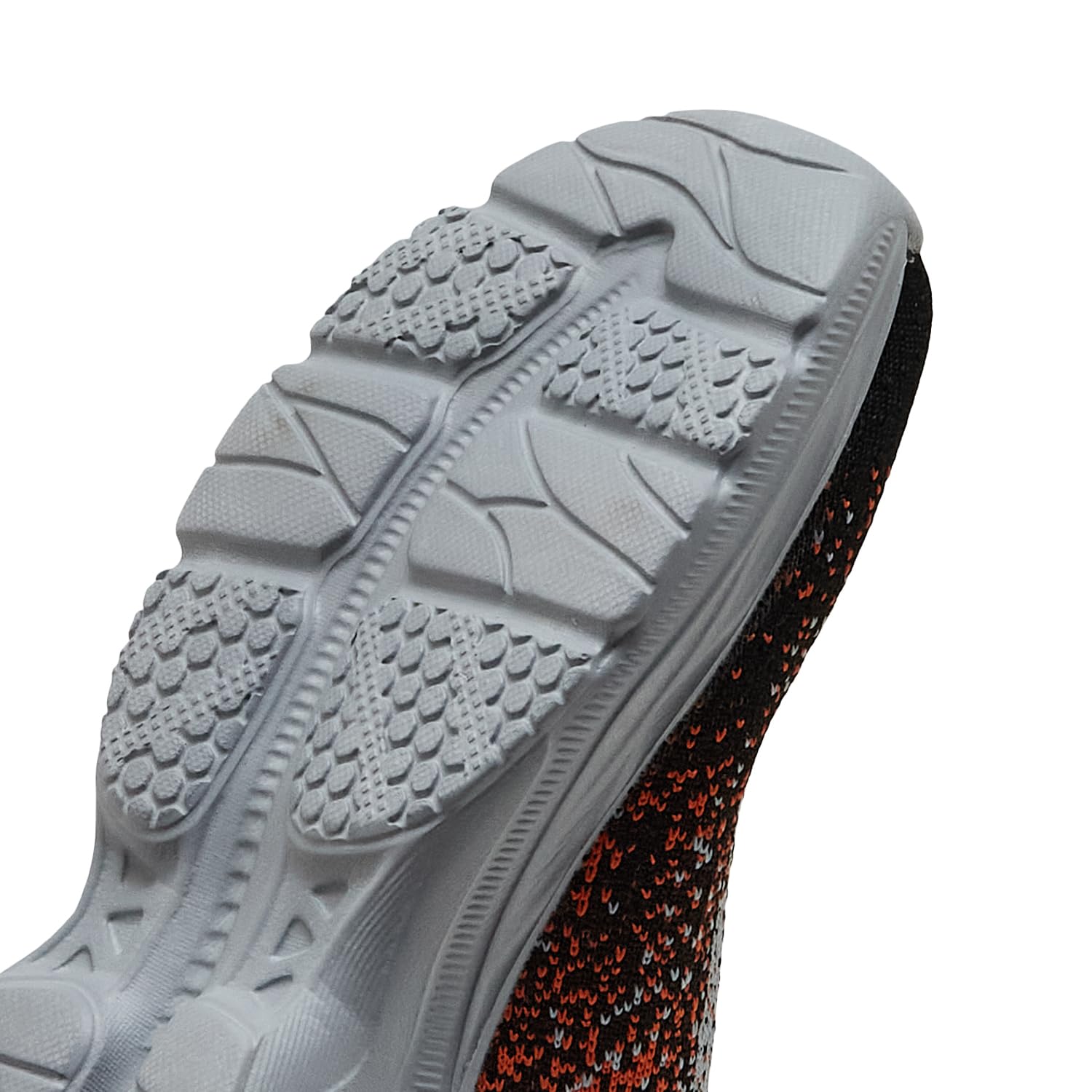 Campus Child Zip CH L.Gry/ORG Walking Shoes - 2UK/India 1Pair Light Grey/Orange 3