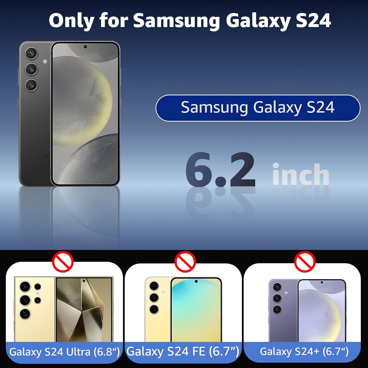 for Samsung Galaxy S24 Case Magnetic, Compatible with Magsafe 6.2 Inches Slim Fit Heavy Duty Protection Wireless Charging Lightweight Shockproof Anti-Slip Protective Phone Cover, Purple - Image 2