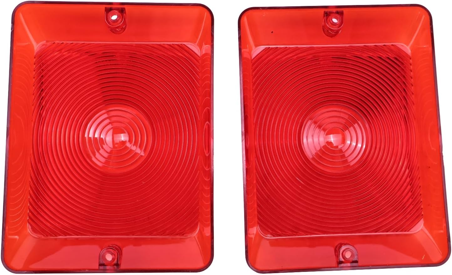 Red Tail Light Lens 34-84-010 3484010 Replacement for Bargman 84 85 86 Series (2PCS)