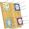 LIVSMON 13 Inch Crochet Blocking Board, Handcrafted Knitting Blocking Mat for Perfect Knitting and Granny Squares, Full Kit with 30 Stainless Steel Rod Pins, Gifts for Grandmothers, Mothers