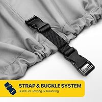 Vista 6 de Seal Skin Covers Funda Universal para Barco, Cubierta Impermeable de Grado Marino para 12'-14' L y Hasta 68" W, De Servicio Pesado y Resistente a