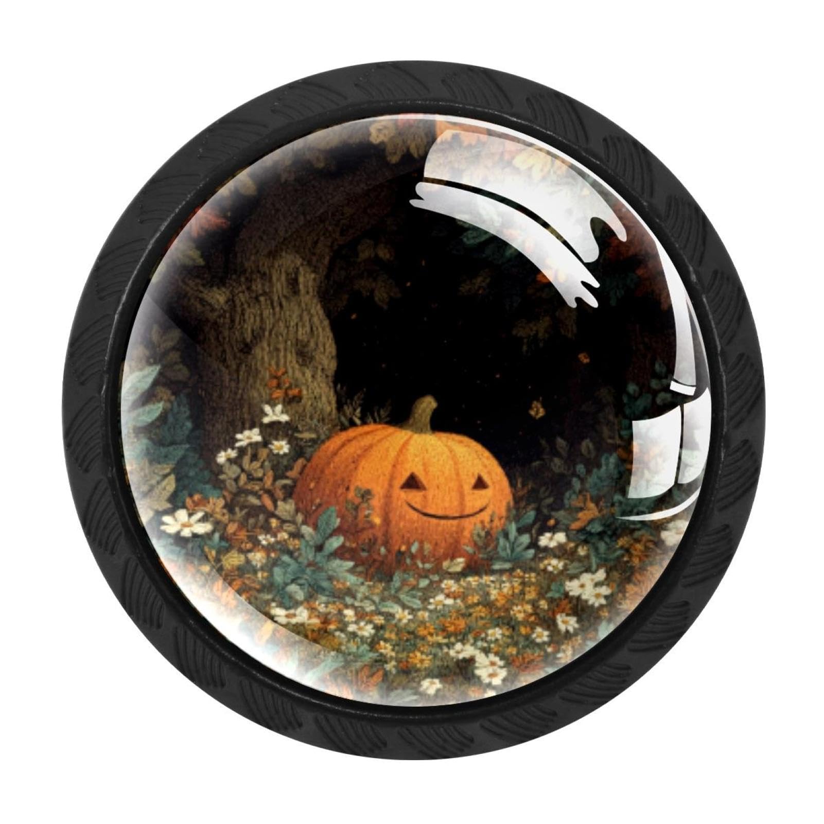 CHENZZZZ Pumpkin Fall (5) Cabinet Knobs 4 Pieces Drawer Kitchen Cabinets Dresser Cupboard Wardrobe Unique Pulls Handles