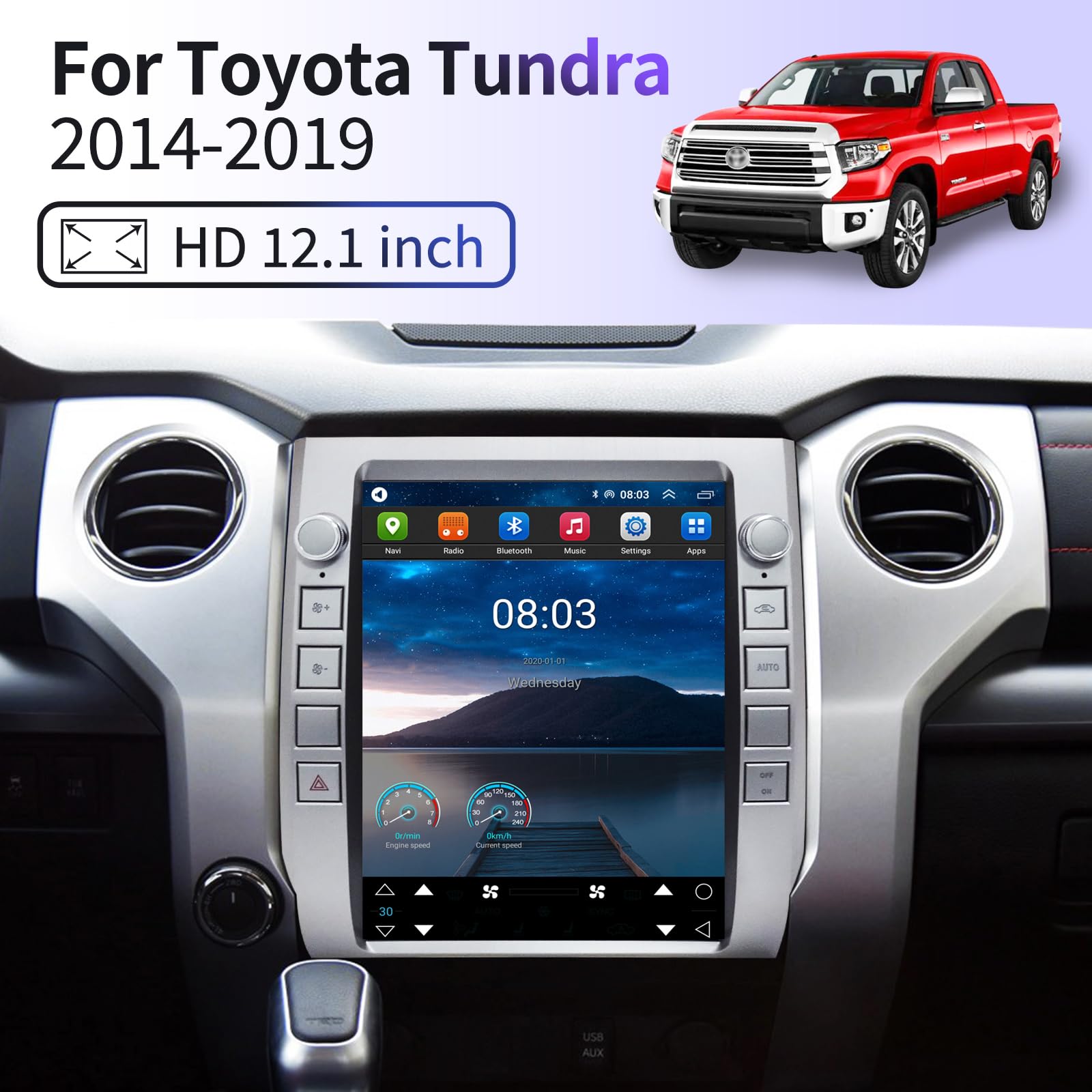 Amazon.com: Car Radio for Toyota Tundra 2014-2020 Stereo 