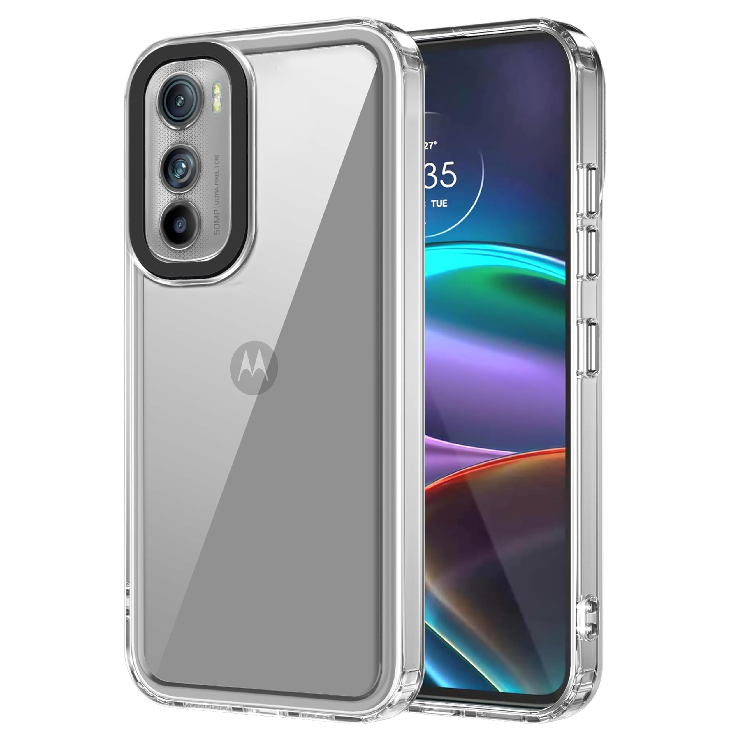 Amazon Basics Back Case Cover for Motorola Edge 30 5G (TPU + PC_Transparent) (B0CSPG92ZX) Amazon Price History, Amazon Price Tracker