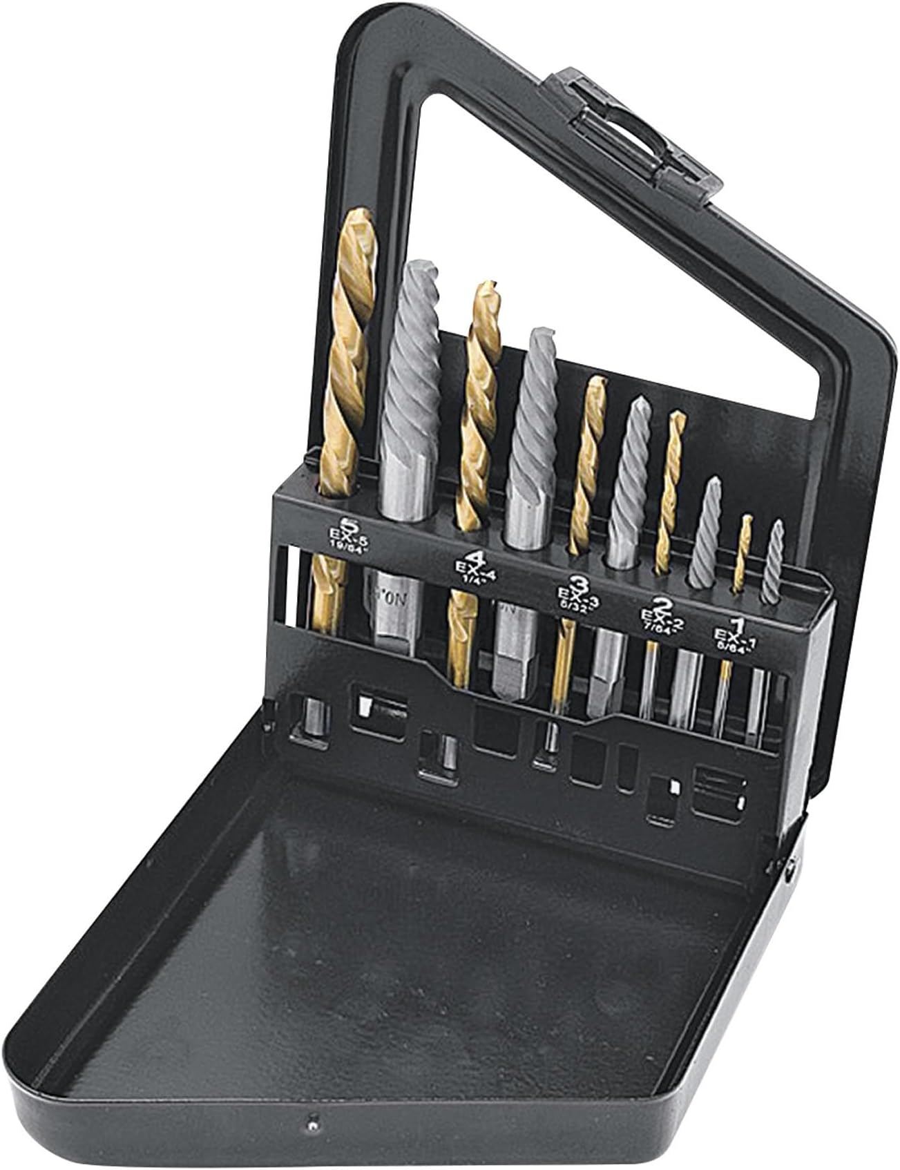 16013 10 Screw Extractor and Left Hand Drill Bit Set