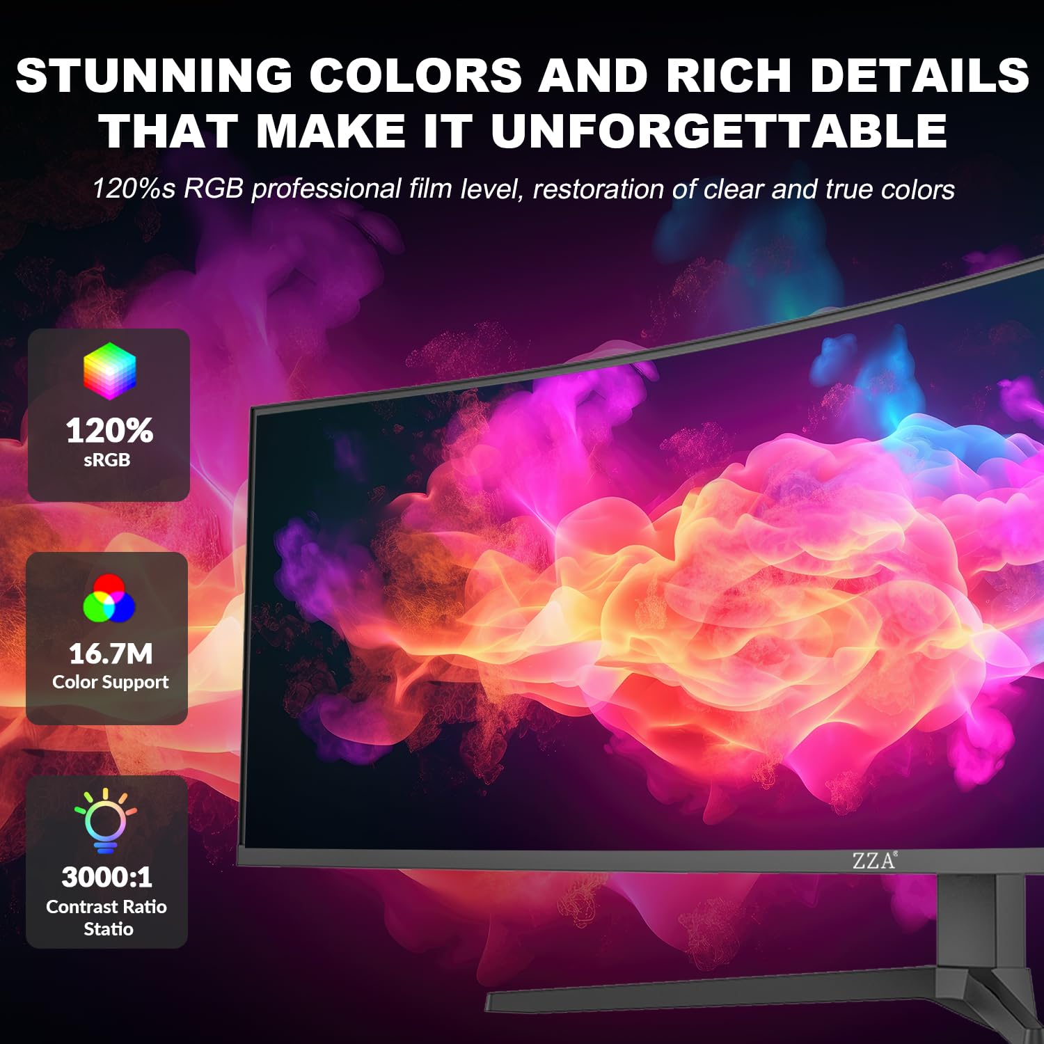Amazon.com: ZZA 49 Curved Gaming Monitor | DQHD(5120 * 1440