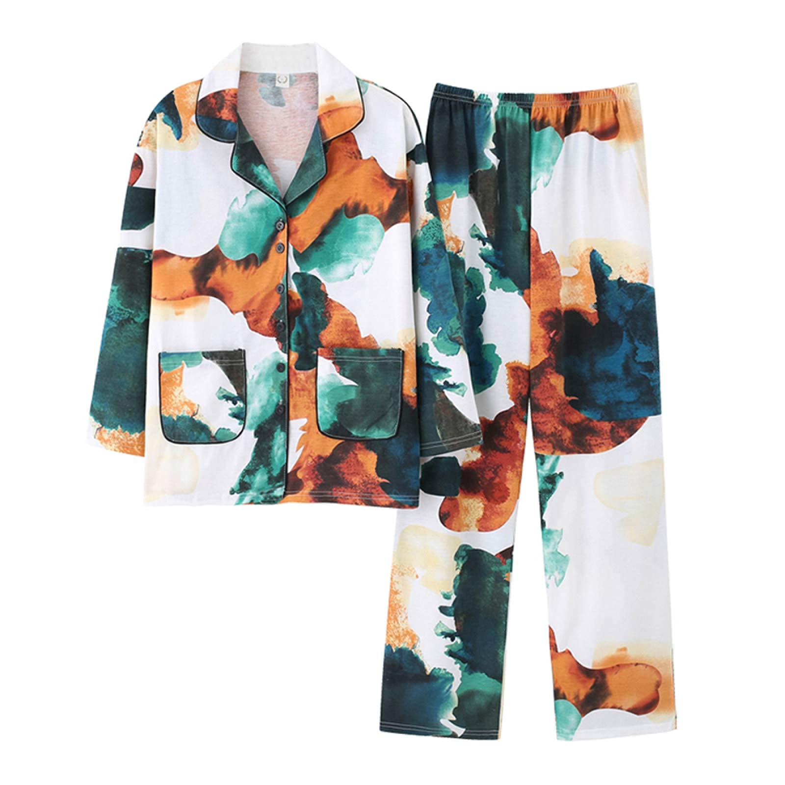 Pyjama dames pur coton MU | Ensembles de vêtements de nuit amples XXL