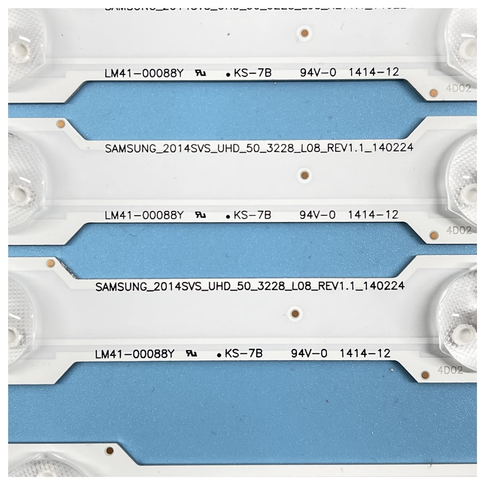 CARZE 12 pièces Bande de rétroéclairage LED for Samsung UE50HU6900S UN50HU6900F UN50HU6950F UE50HU6900 UE50HU7000 UA50HU7000 CY-GH050HGNV3H Bandes de rétroéclairage TV