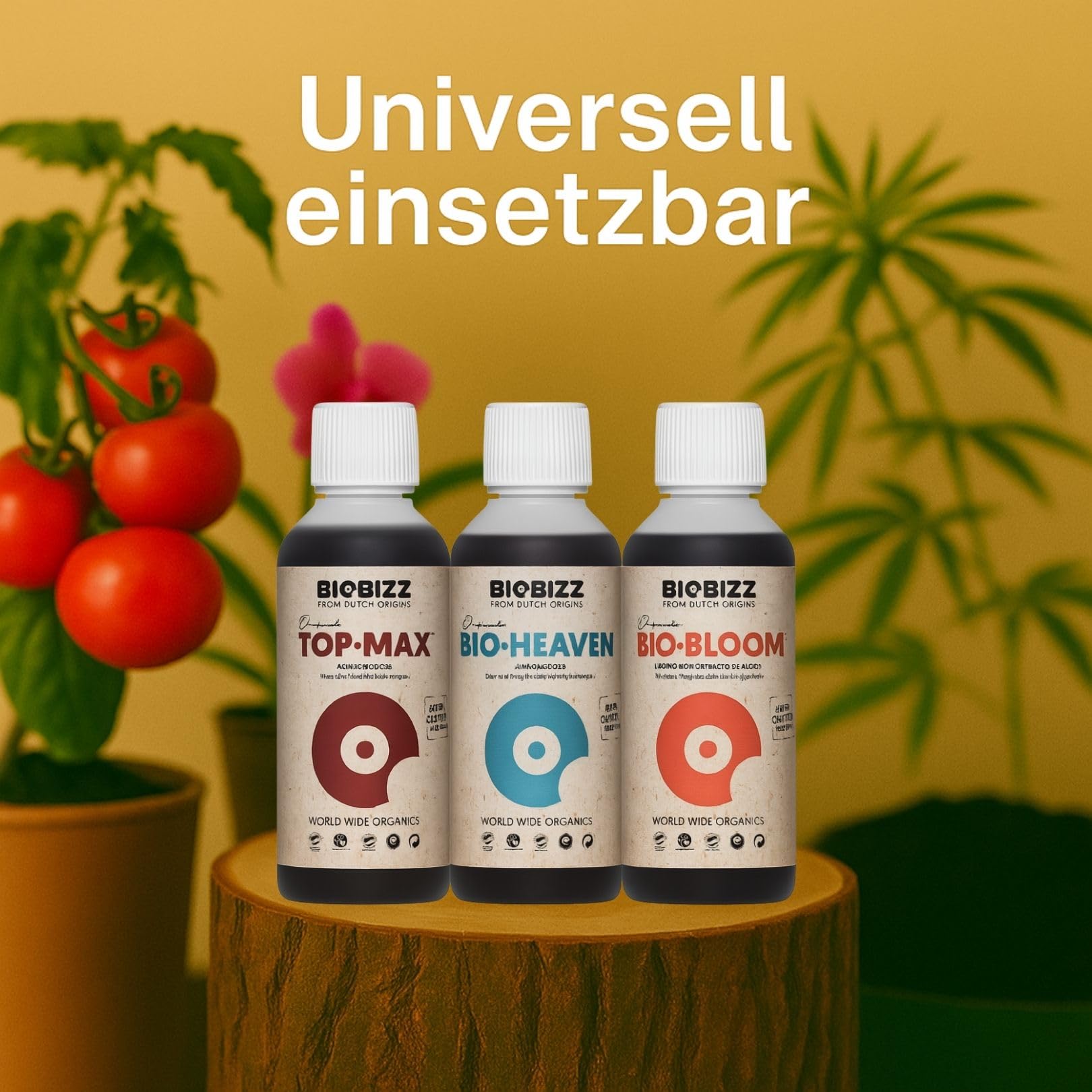 Weedness BioBizz Tripack Hydro – Kit 3 piezas para hidroponía – Fertilizantes orgánicos – Nutrición completa y crecimiento rápido