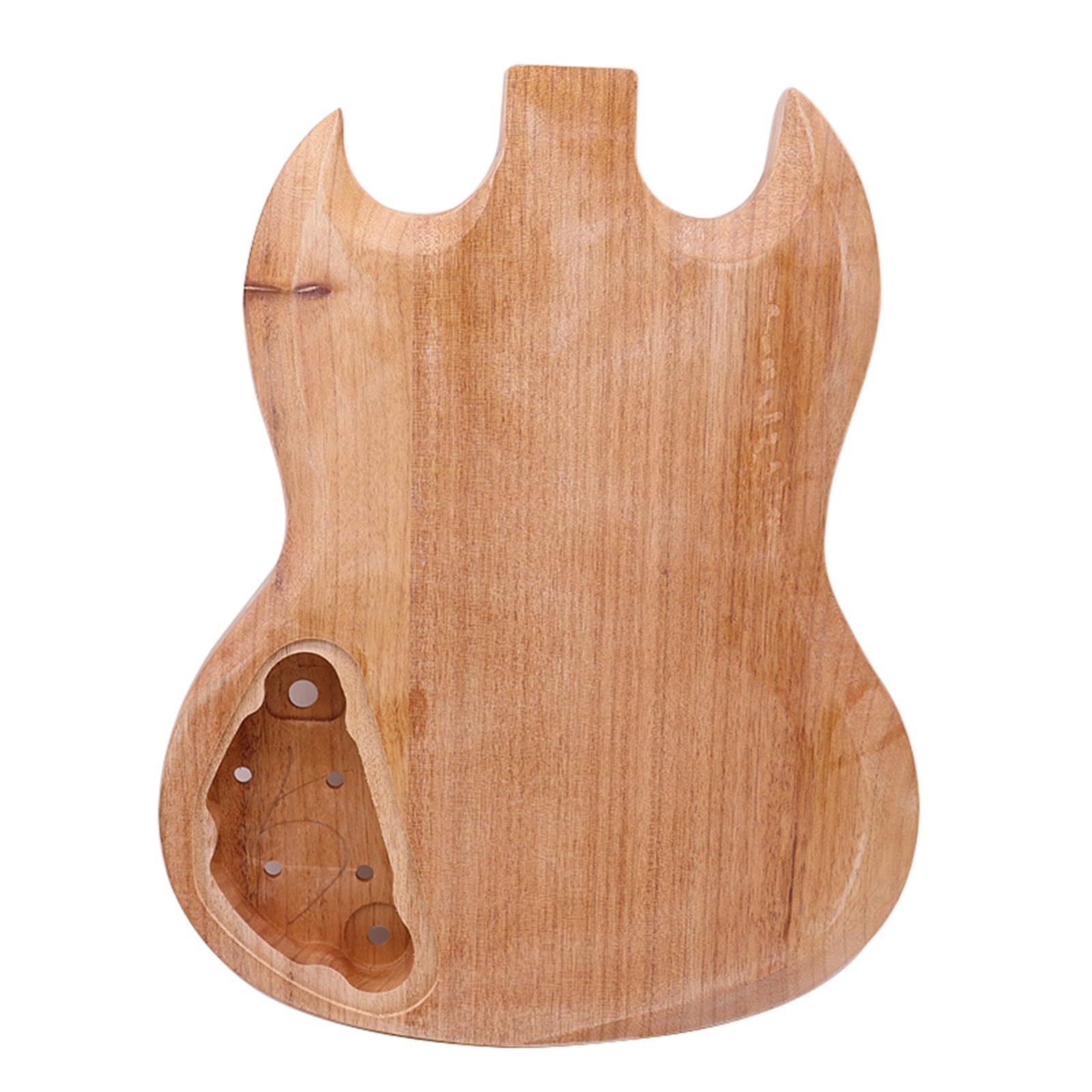 Unfinished Guitar Body Suitable For SG Electric Guitar Body Okoume Wood DIY Accessories