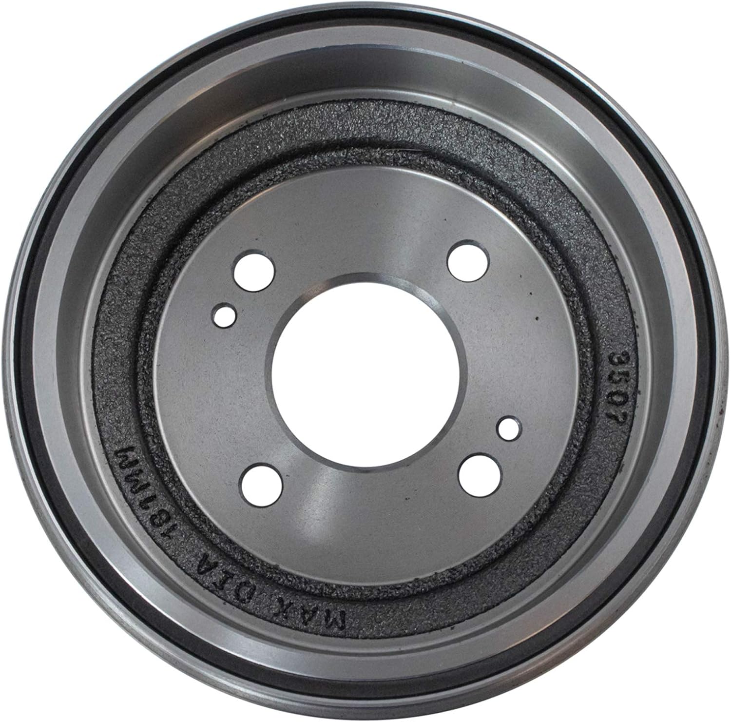 TRQ Rear Brake Drum Set Compatible with 1984-1995 Honda Civic 1988-1991 CRX 1993-1997 Civic del Sol