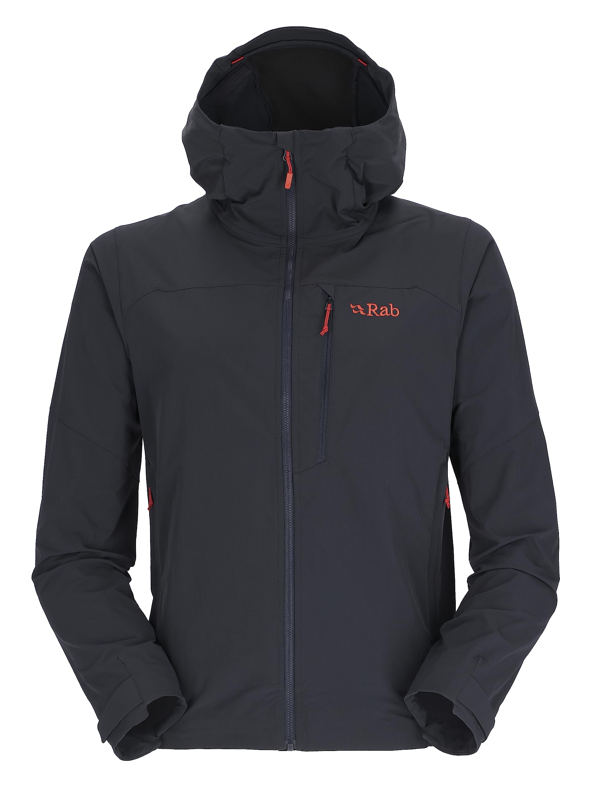 Rab Men’s Torque Jacket Softshell Coat for Trekking & Climbing - Beluga - Medium