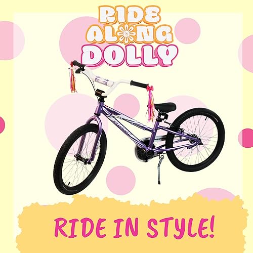 Miniatura 2 de Ride Along Dolly Serpentinas para manillar de bicicleta (2 unidades) – Diseño de arco de scooter de bicicleta para niñas, fácil fijación al manillar
