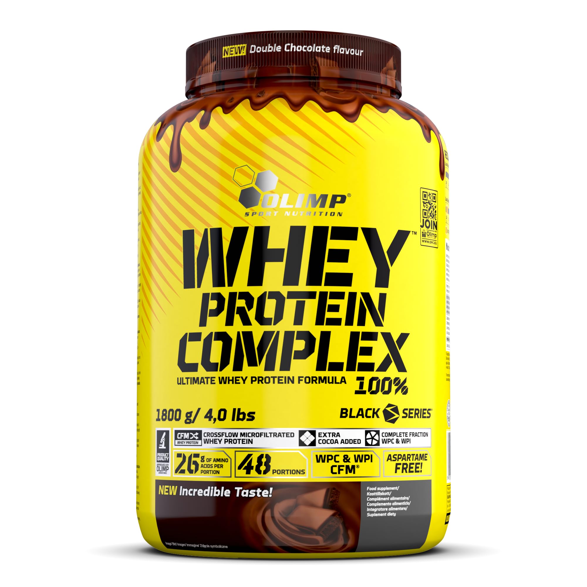 Olimp Whey Protein Complex 100% (1800 g) - Double Chocolate