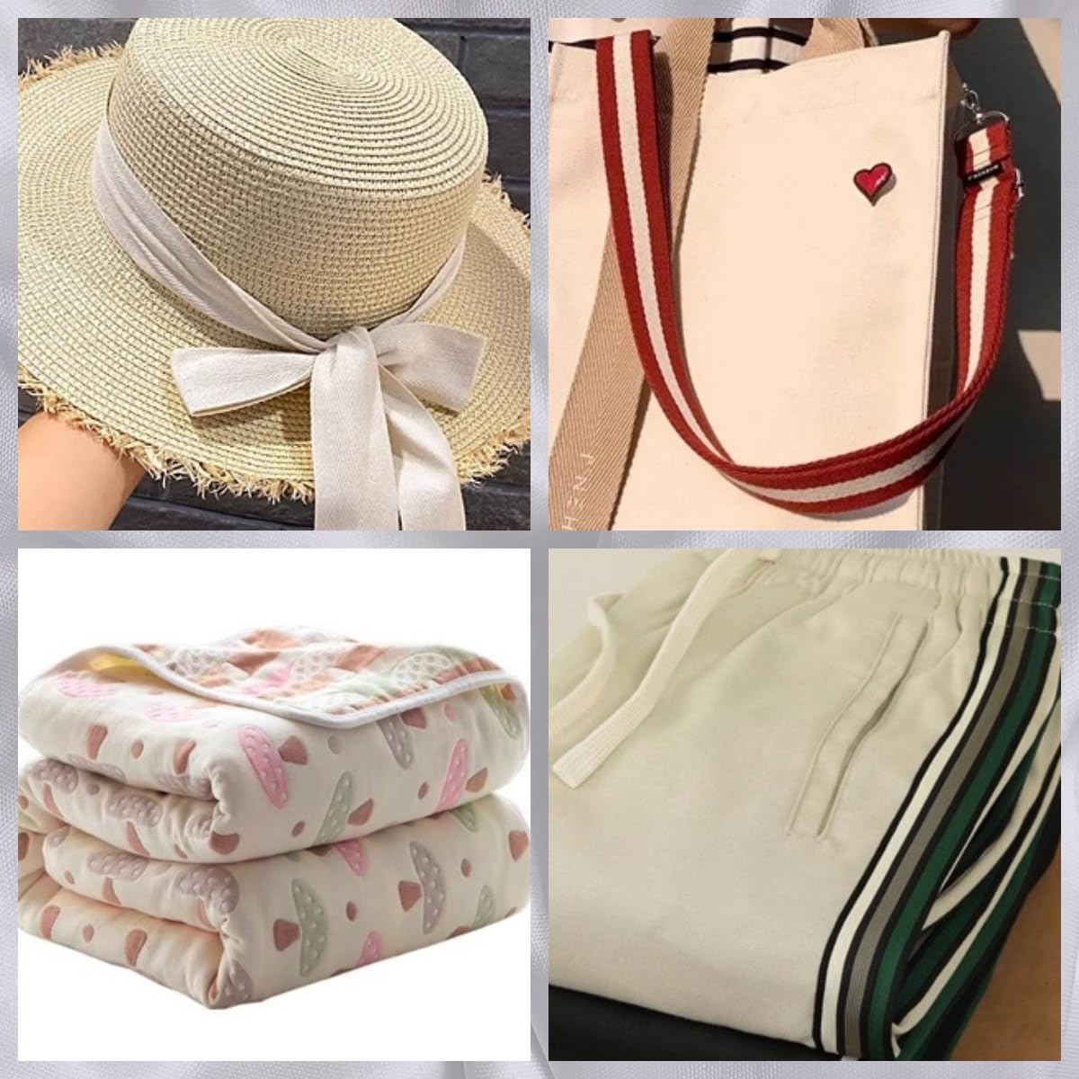 55 Yards Twill Tape Ribbon 2 Inch Wide 100% Cotton Soft Herringbone Tape for Sewing Apron DIY Crafts Home Decor (Natural)