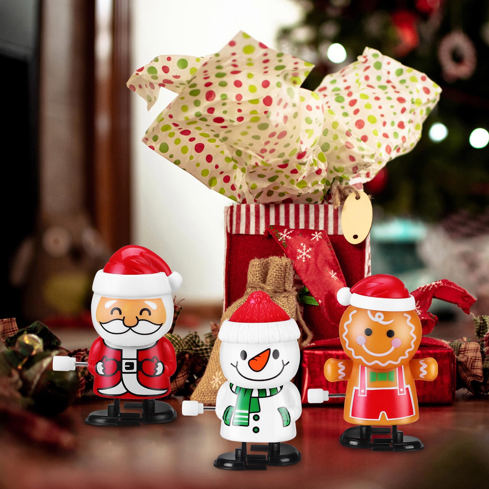 Gatuida 6 Pezzi Giocattoli Carica Halloween in ABS Divertente per Feste Regalo per Include Albero di Natale Babbo Natale e Altri Personaggi