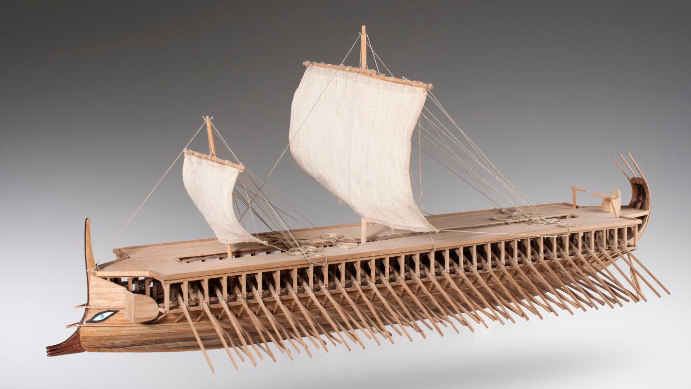 DUSEK Greek Ancient Trireme Scale 1:72 L:515 H:220 W:185mm