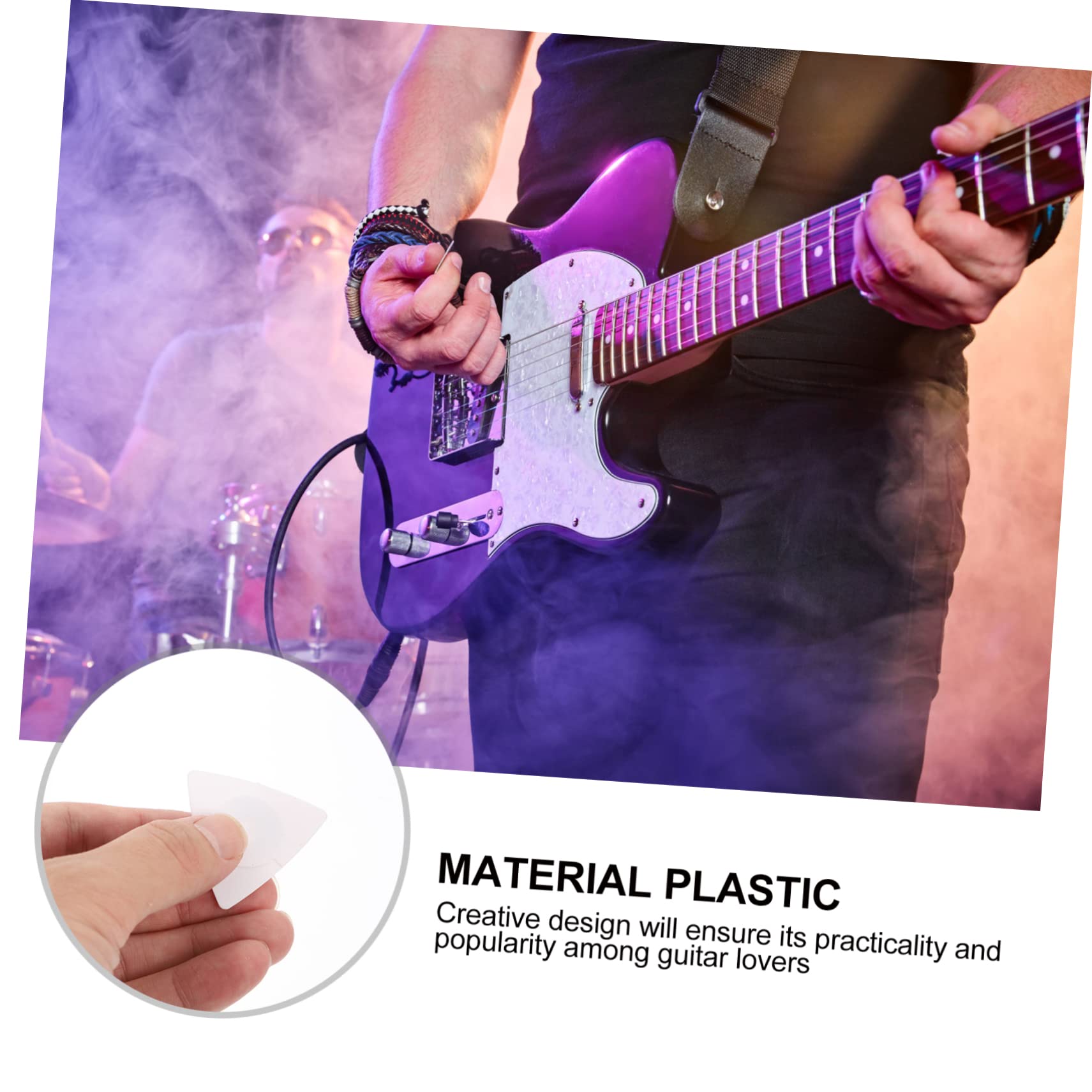 ifundom 3sets Plettri Triangolari Per Chitarra Accessori Per Chitarra Resilienti e Riusabili e Protegge