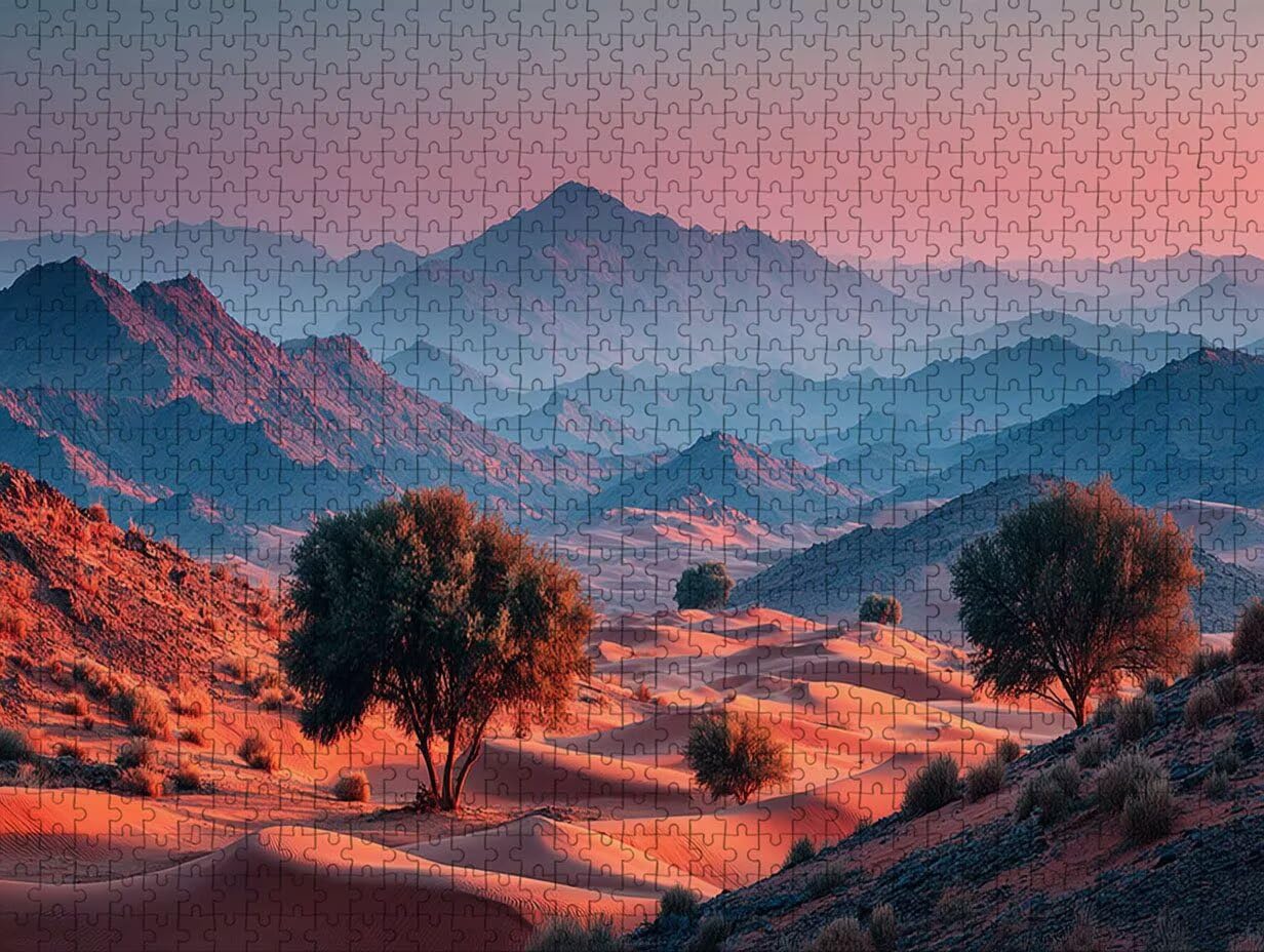 WüSte Puzzle 6000 Teile für Erwachsene, DIY Holzpuzzle 179x105cm, Holzpuzzle Erwachsene für Die Ganze Familie, Groß Deko Puzzles und Geschenke, Clevere Rätsel, Geschenk für Mädchen, (Berg) 0-5553