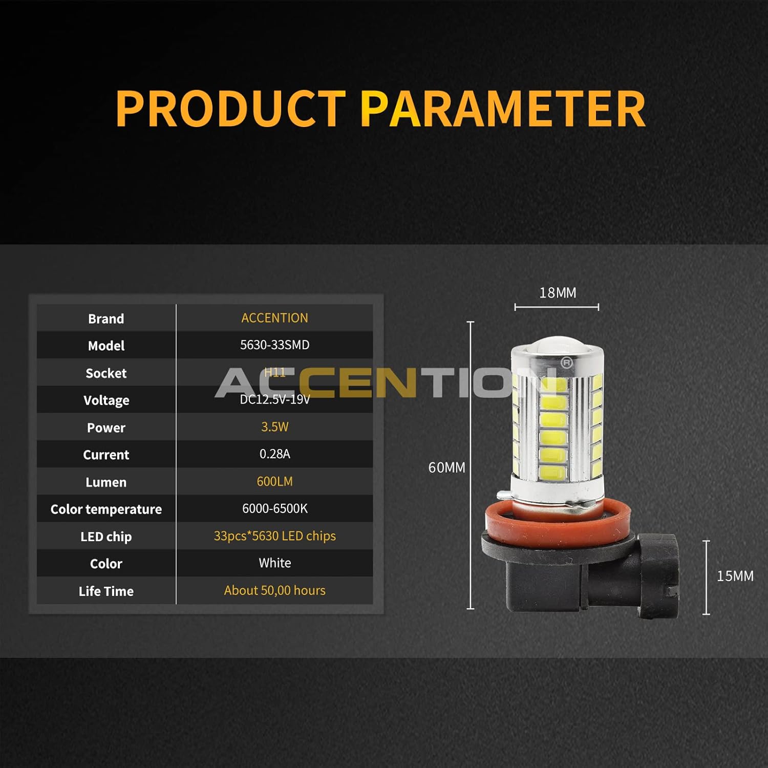 2Pcs For VW Caddy 2004-2008 Fog Light Fog Lamp With LED Bulb 1T0941699 1T0941700