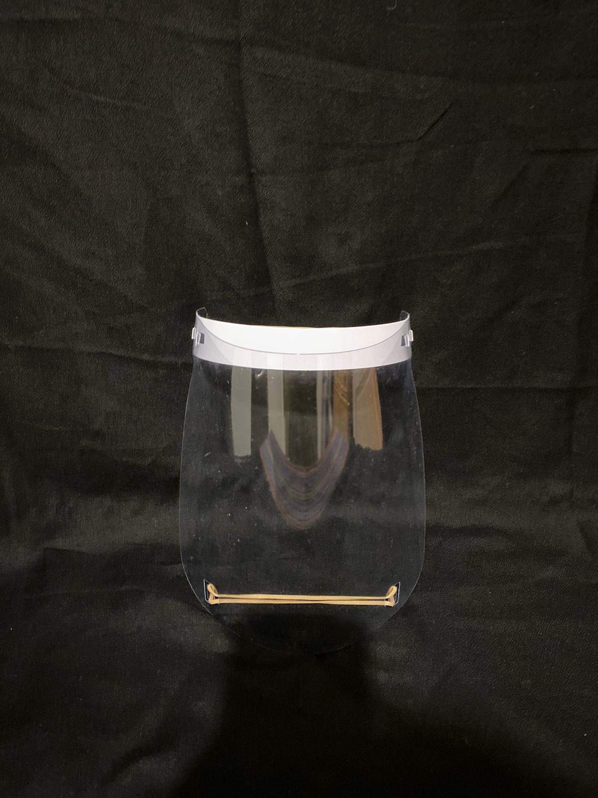 Pack de 10 Uds. | Pantalla Protectora Transparente | Visera protección Facial | Medida 37 x 20 cm| | Protección antisalpicaduras | con Sistema de Gomas