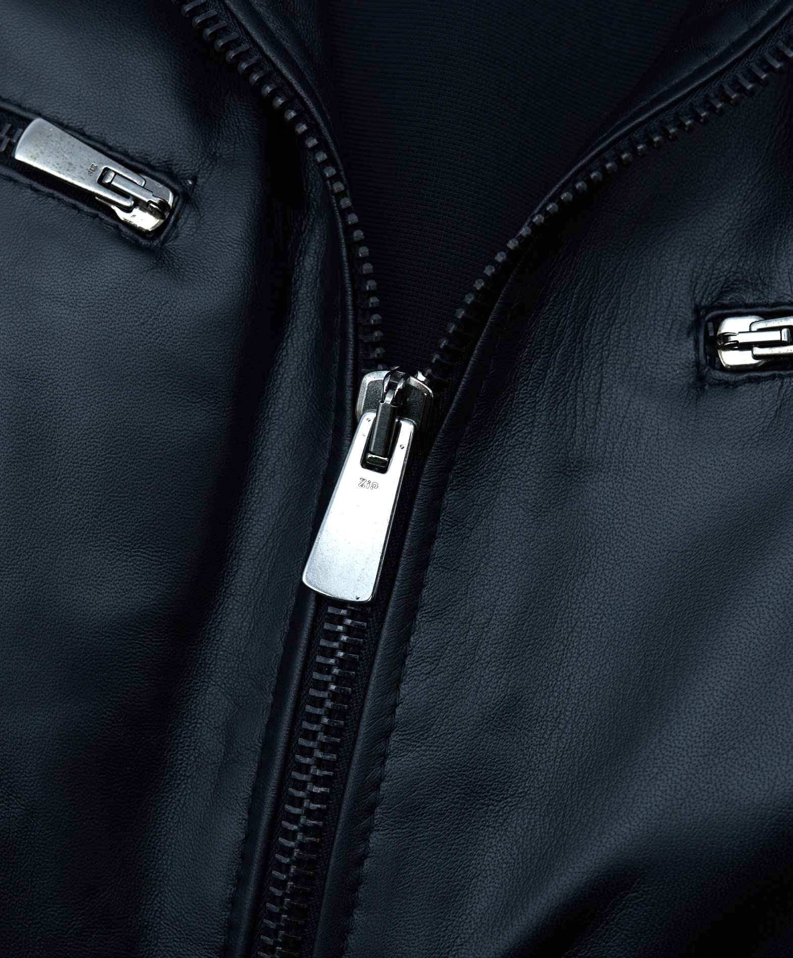 D'Arienzo Giacca Pelle Marrone Uomo Giubbino Moto Vera Pelle Made in Italy Hamilton