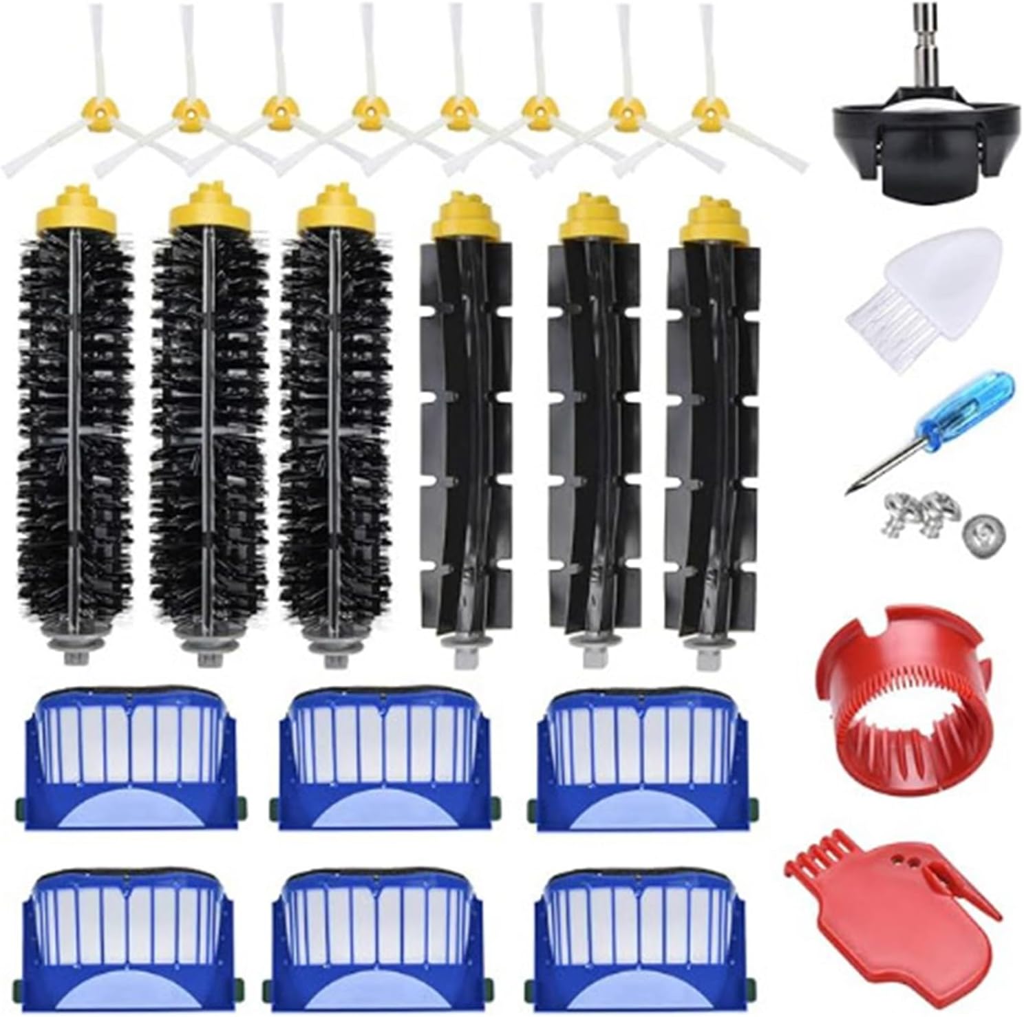 Main Brush Filter Side Brush Replacement Part Sweeping Robot Accessories For 645 646 647 648 649 Models