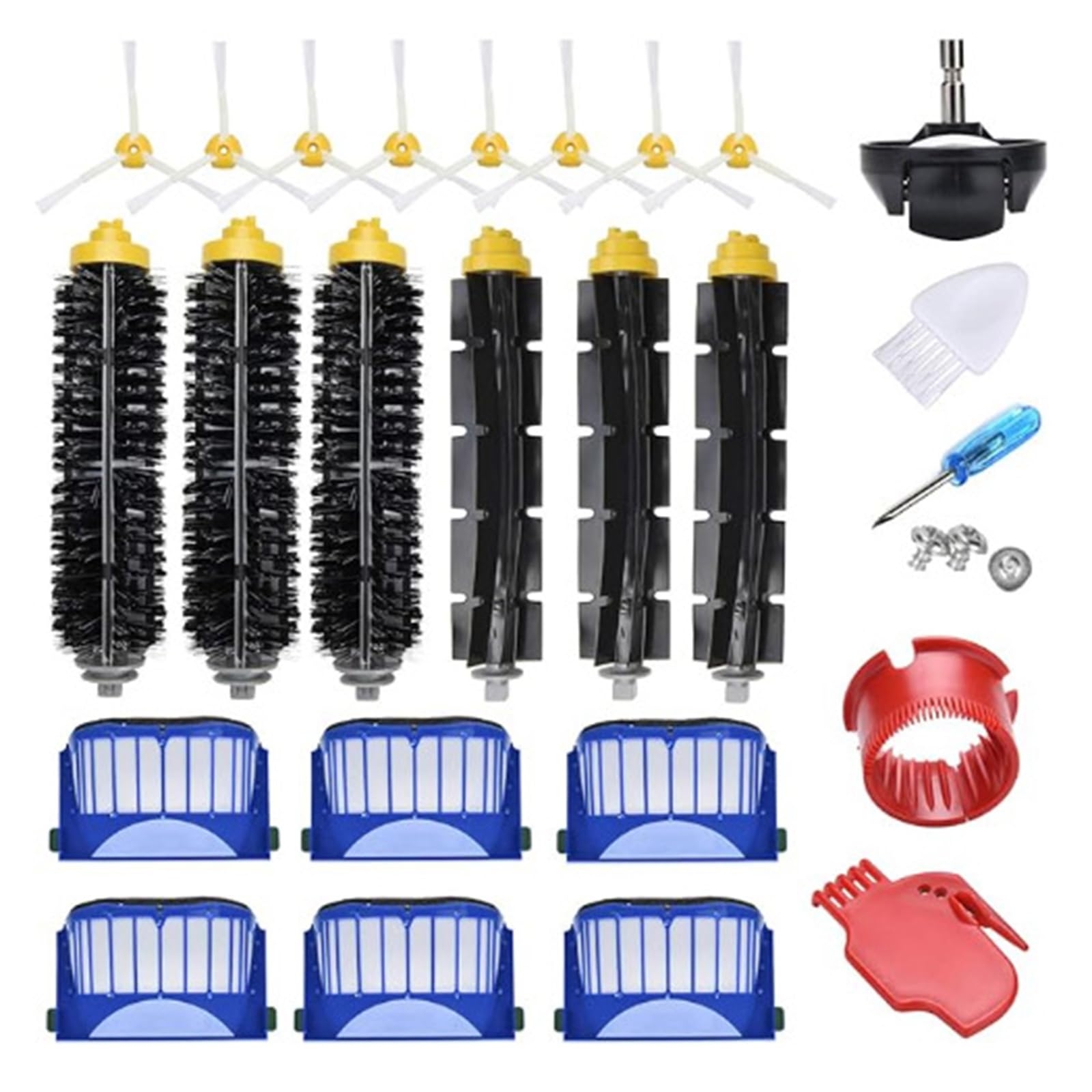 Kalttoy Sweeping Robot Accessories Side Brush Sweeping Robot Replacement Main Brush Replacement Accessories for Parts