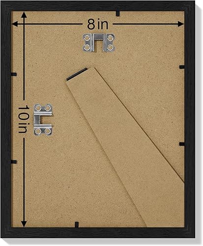 Vista 569 de Vittanly - Juego de 9 portarretratos, plexiglás resistente a rupturas, exhibe fotos de 12 x 12 pulgadas o, con paspartú, de 8 x 8 pulgadas, marcos