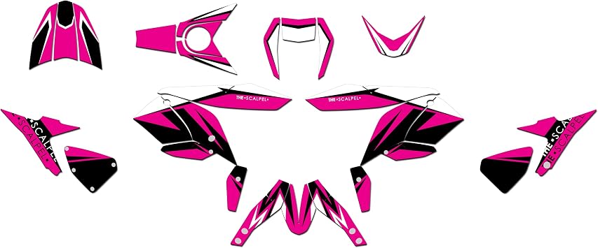 Graphics Kit for KTM 690 Duke 2012-2020 Scalper Series Magenta 21 Mil - Pro Edition - Dirt Pit Bike Motorcycle Sticker, Dirtbike Racing Decal Motocross Accessories no-Plastics