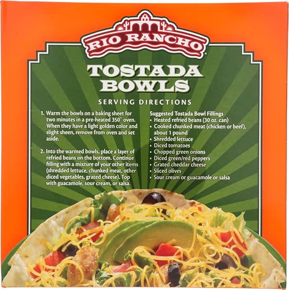 Rio Rancho Tostada Bowls, 4-Count by Source Atlantique, Inc