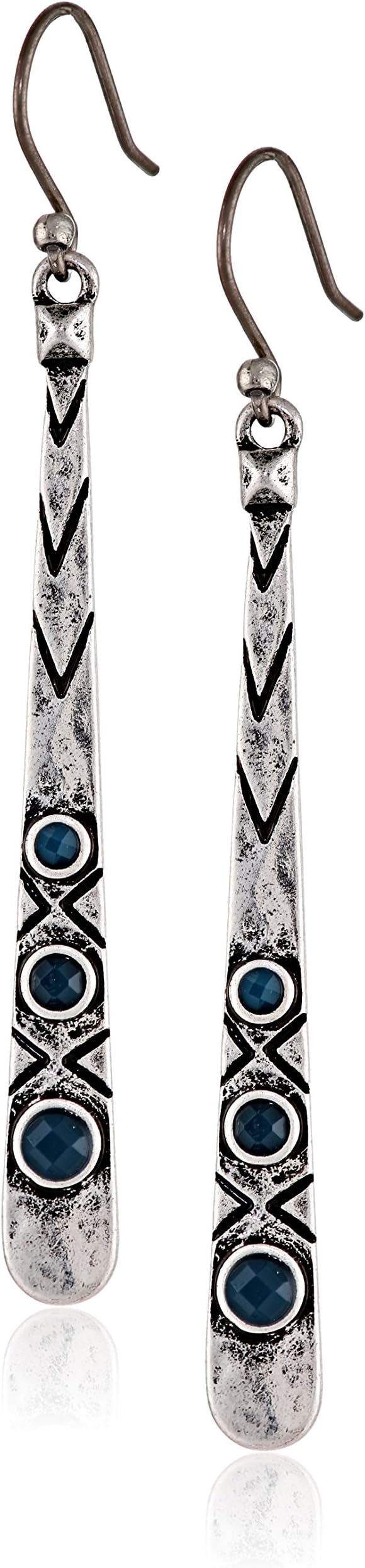 Lucky Brand Silver Metal Earrings