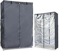 Vista 9 de Cubierta de Estante Impermeable, para Exteriores 600D de Servicio Pesado a Prueba de Polvo, Cubierta para Estantes de Almacenamiento