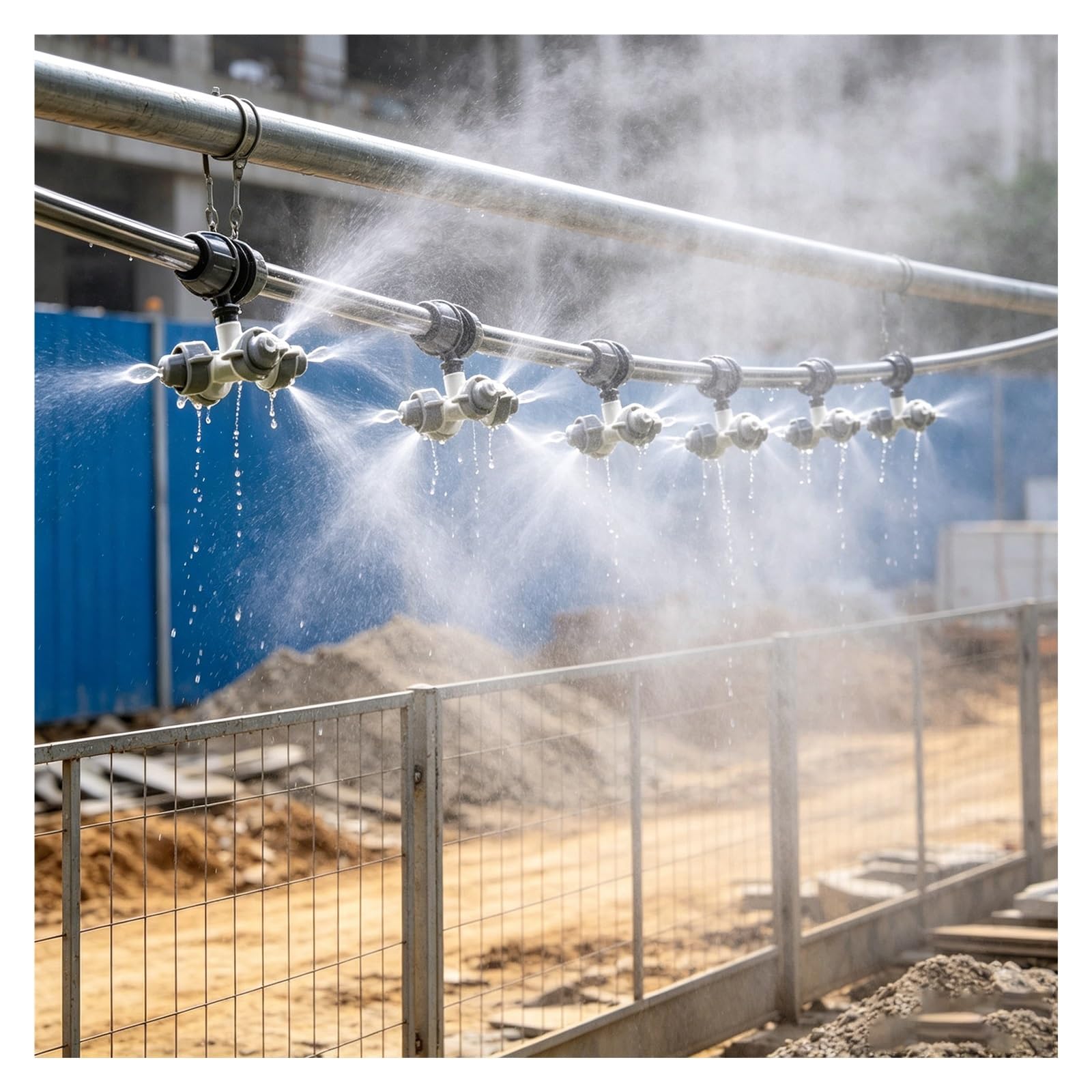Kit Nebulizador Terraza Kit De Rociadores para Cercas De Obra | Systems De LíNea De NebulizacióN Flexible (5, 10, 15 O 20 M) Con Adaptador(20m/66feet)
