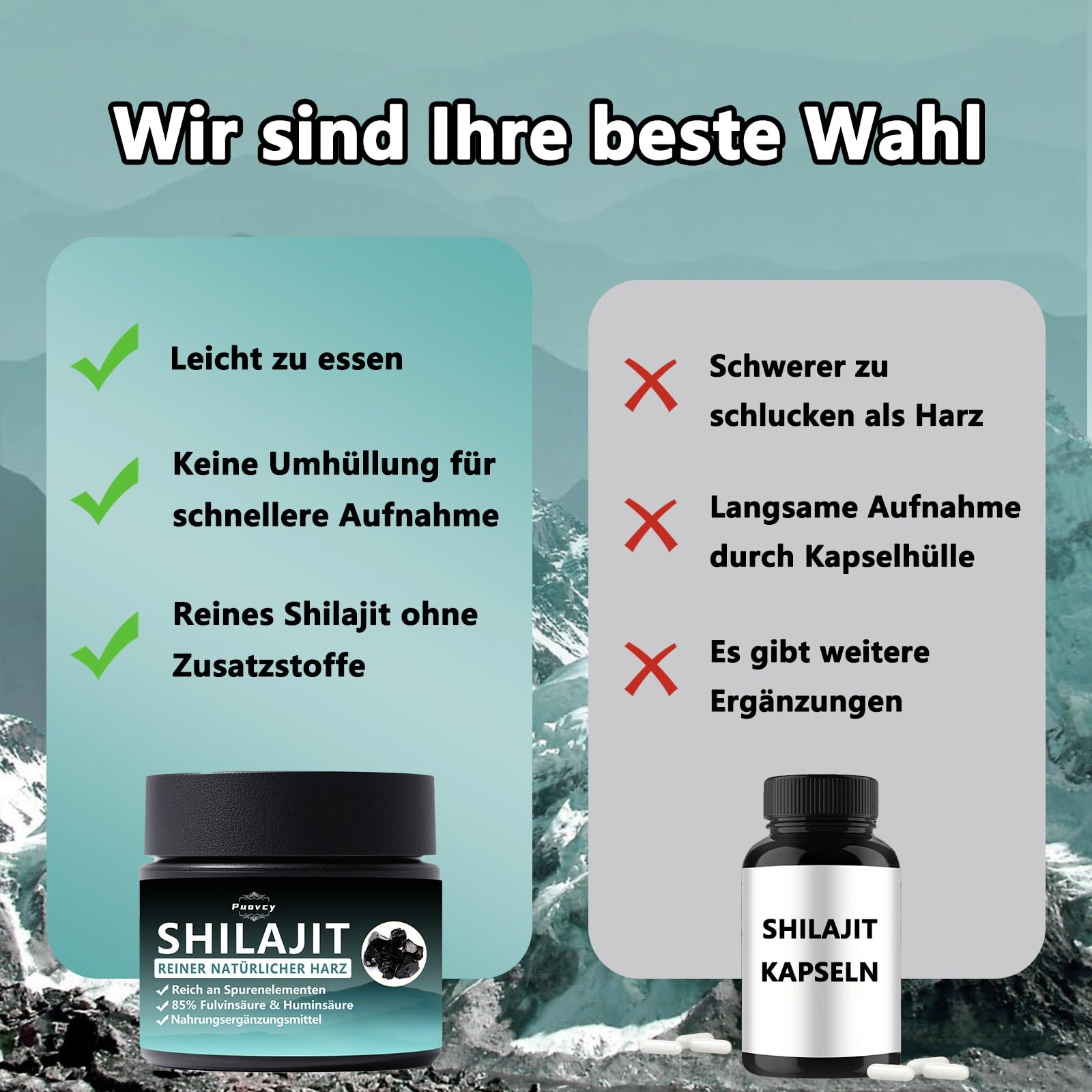 Resina natural Shilajit, Shilajit Himalaya original, para hombres y mujeres, 31 g