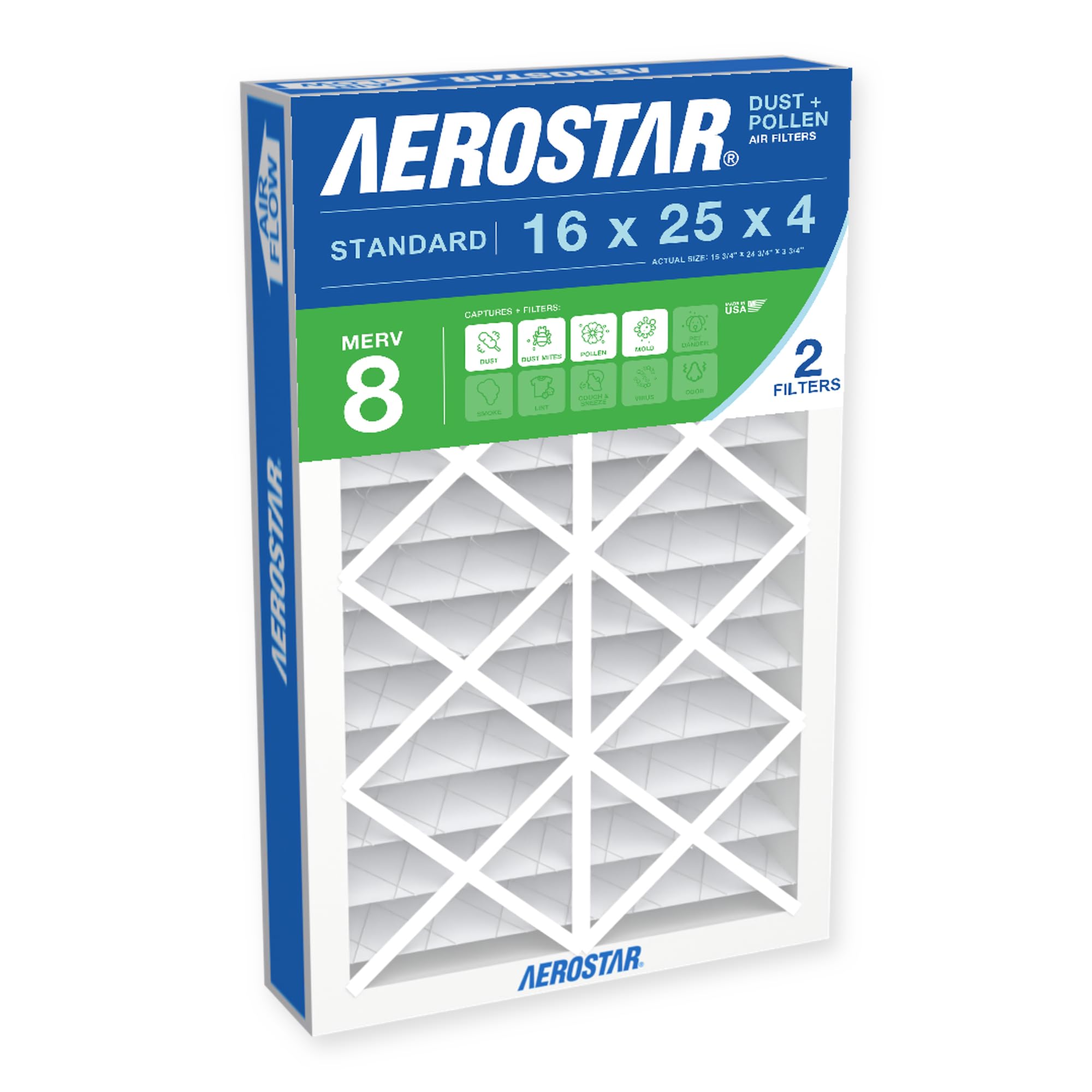 Aerostar MERV 11 Furnace Filters - 6 Pack -9