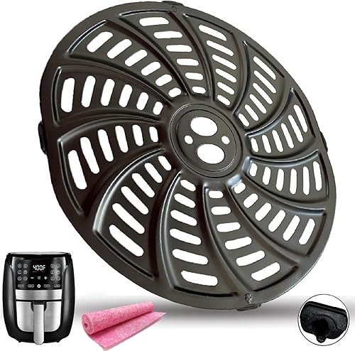 Bandeja de repuesto para freidora de aire de 6 cuartos de galón para freidora de aire Gourmia GAF698GAF686, freidora de aire antiadherente de alta