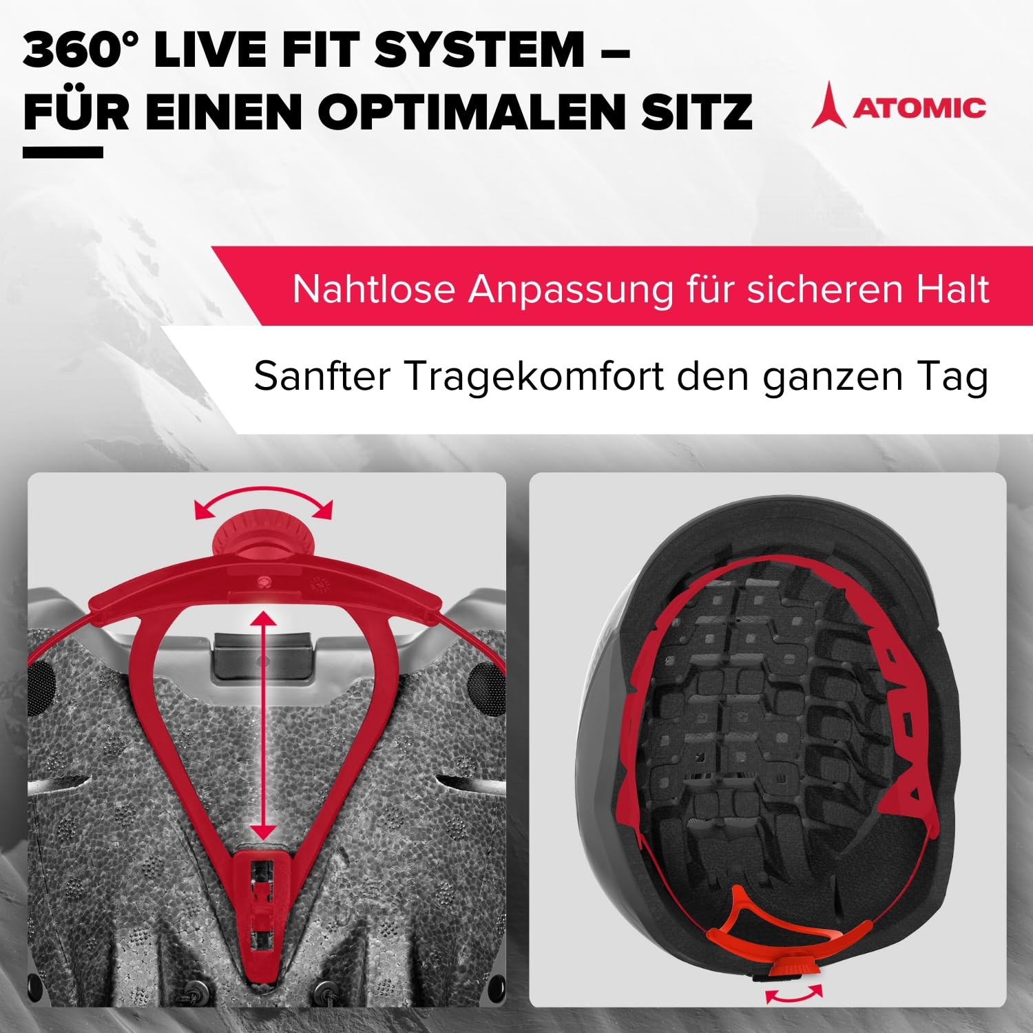 ATOMIC Four JR Snowboard- & Ski-Helm für Kinder & Jugendliche - Präzises Ear-Fit-System & Aircon Belüftungssystem - Holo Core für maximale Stoßdämpfung