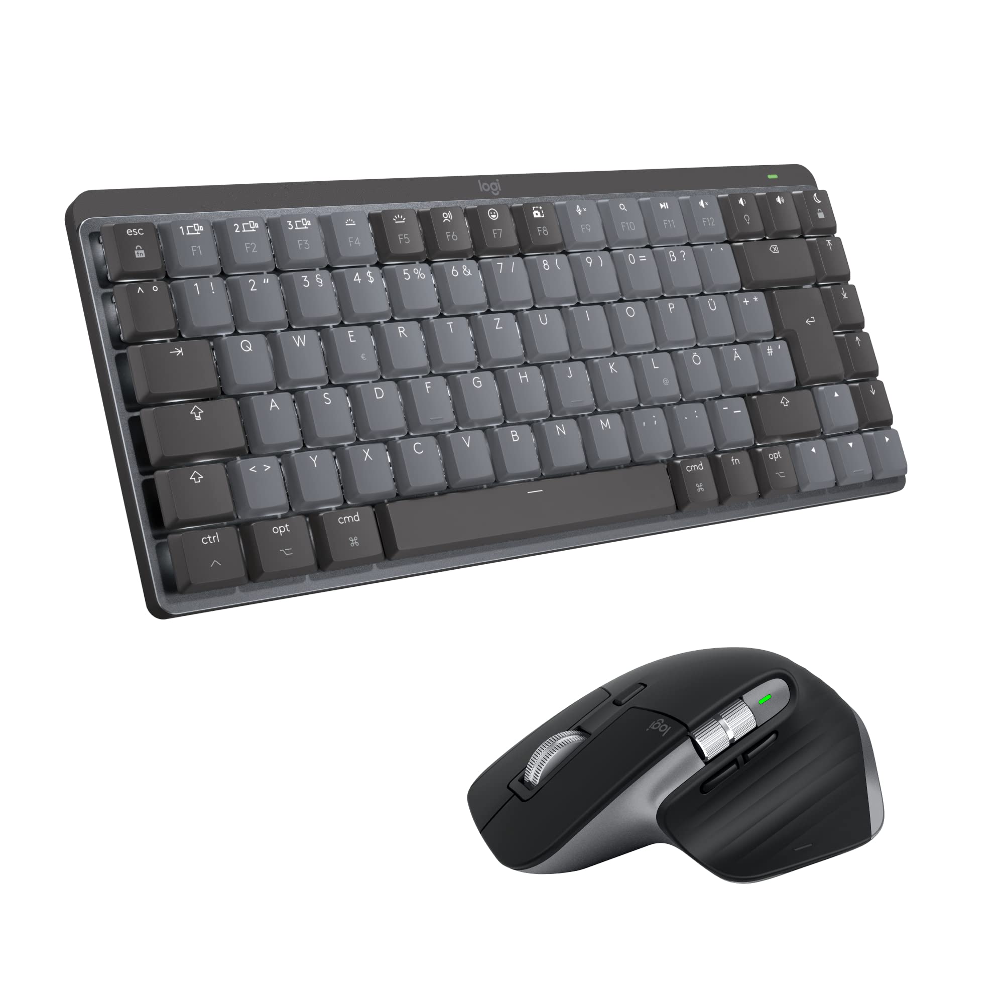 Logitech MX Mechanical Mini kabellose TKL-Tastatur mit Beleuchtung 