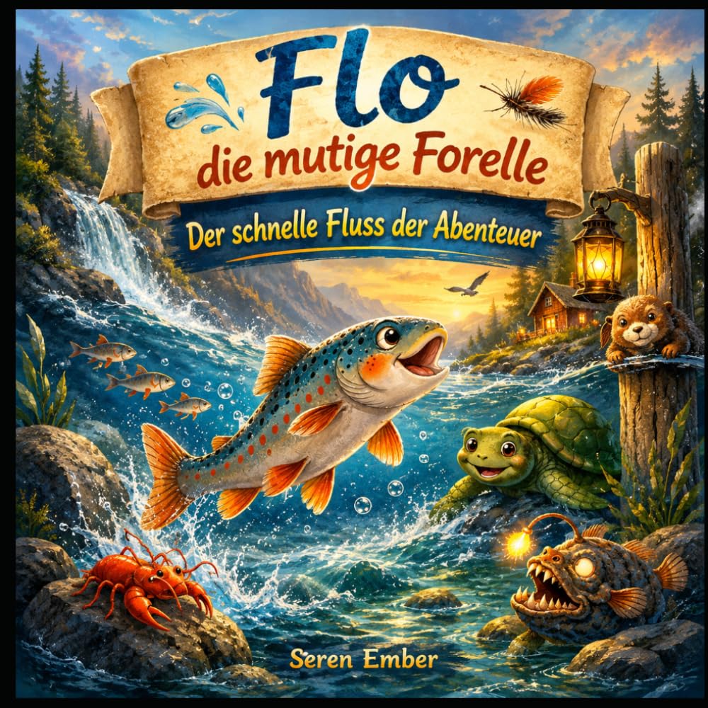 Flo die mutige Forelle: Der schnelle Fluss der Abenteuer