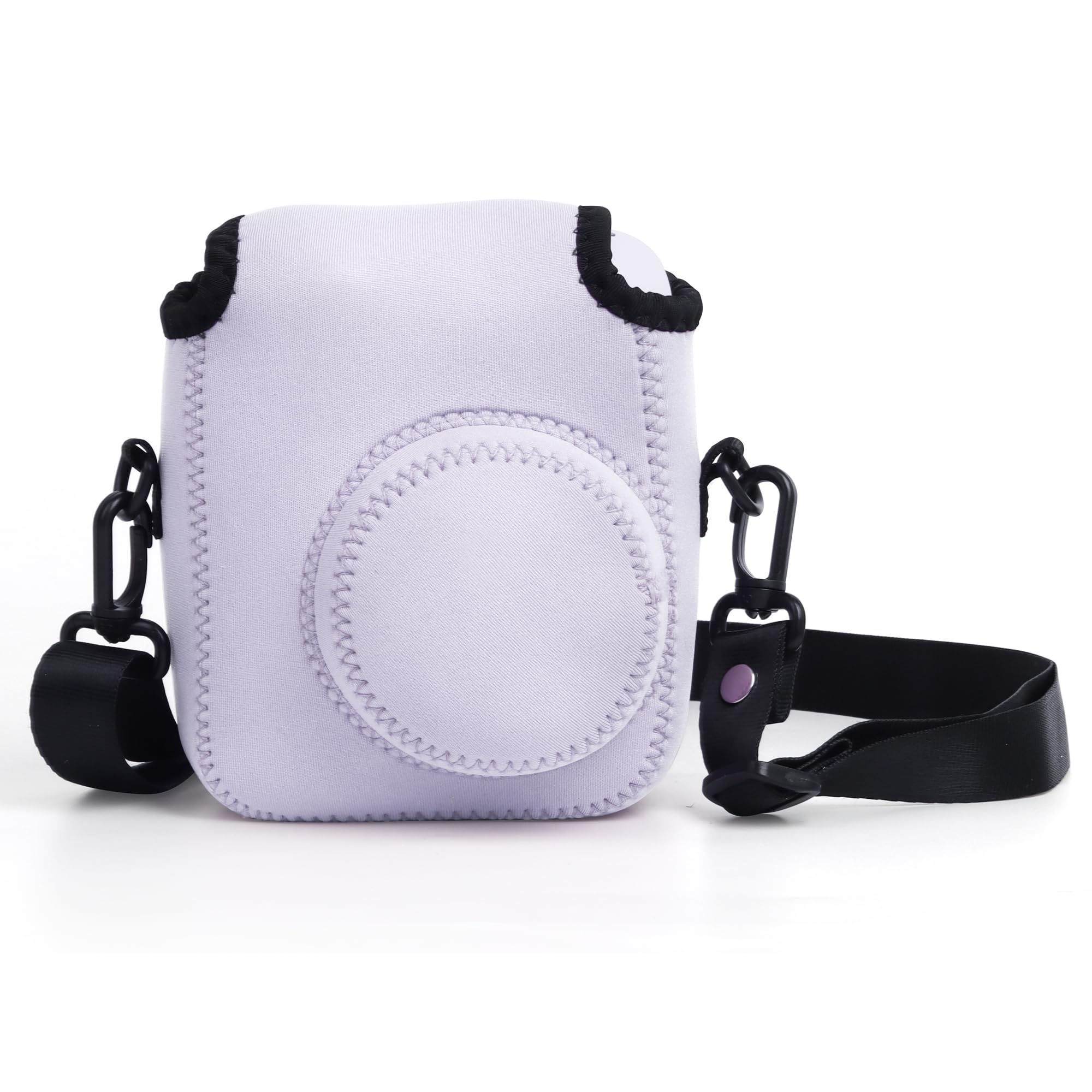 ZENKO Soft Instant Mini 13/12/11/9/8/SE/41/99/Evo/Liplay Camera Case Bag with Padded Inner Lining, Waterproof Neoprene Surface, and Shoulder Carrying Strap - Purple-picture-19