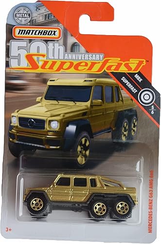 Matchbox Mercedes Genz G63 AMG 6x6, superrápido 56 dorado