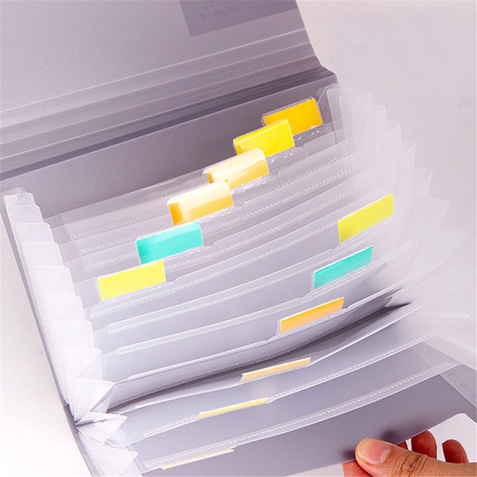 Carpetas de archivos, organizador de documentos, organizador de documentos, carpeta de recibos, billetera expandible, 13 bolsillos, carpetas for facturas, portapapeles, carpetas de clasificación de of