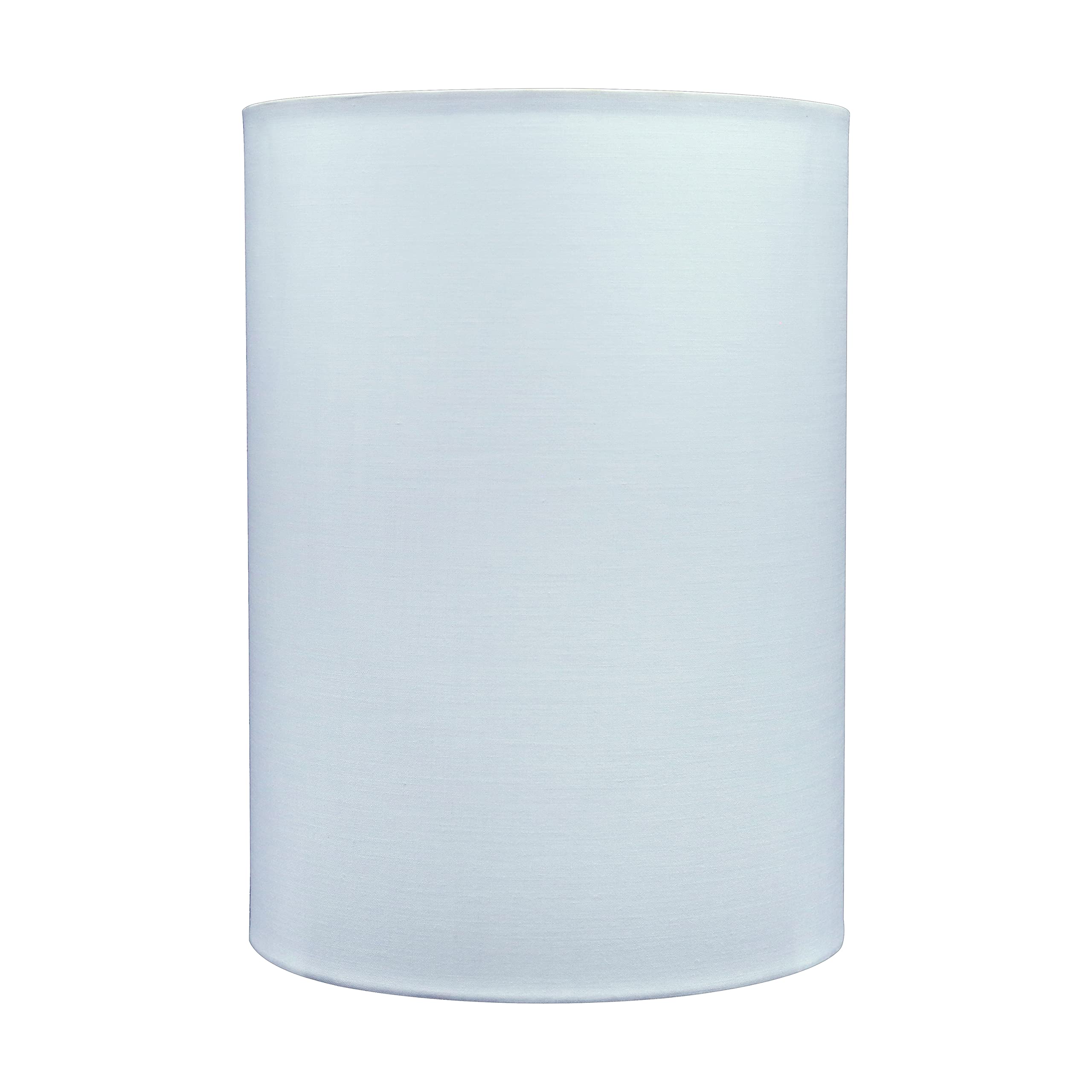 Aspen Creative 31299 Contemporary Drum (Cylinder) Shaped Spider Construction Lamp Shade in White, 8" wide (8" x 8" x 11")
