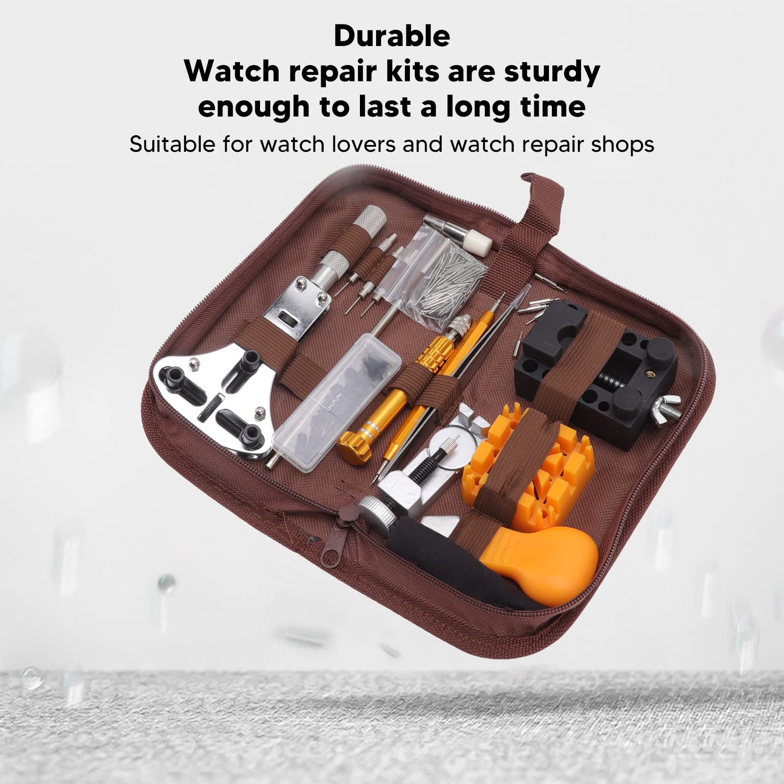 Kit Profesional de reparación de Relojes, Kit de Herramientas para Relojes, Herramienta de reparación de Relojes para Cambio de Correa y reemplazo de batería.