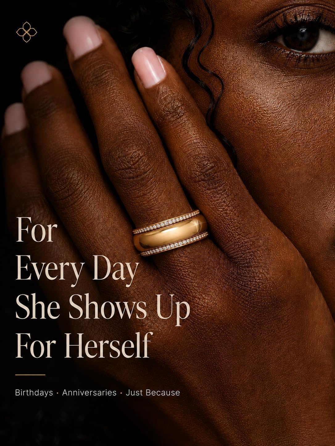 Smart Ring Cover Compatible with Oura Ring 5, Gold Stackable Ring Jacket